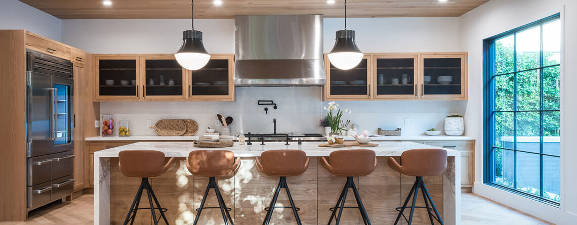 Una cocina eco-friendly minimalista.
